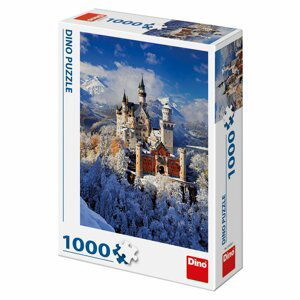 Neuschwanstein v zimě: puzzle 1000 dílků - Dino