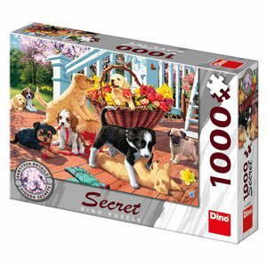 Puzzle 1000 dílků: Štěňata secret collection - Dino