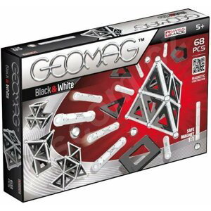 Magnetická stavebnice Geomag - Panels black/white 68 dílků - Alltoys