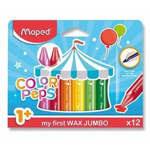 Maped - Voskové pastelky Wax Early Age Jumbo 12 ks