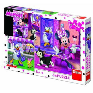 Minnie - Den s Minnie: puzzle 3x55 dílk - Dino