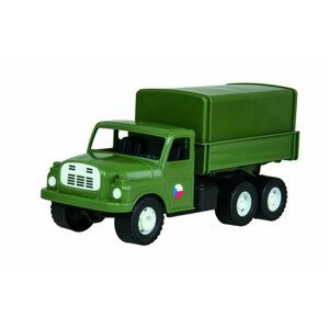 Auto nákladní Tatra 148 khaki vojenská plast 30cm v krabici 35x18x13cm - Dirkje