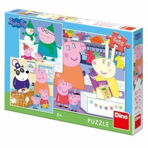 Peppa Pig - Veselé odpoledne: puzzle 3x55 dílků - Dirkje