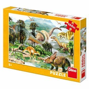 Puzzle 100 XL dílků Život dinosaurů - Dirkje