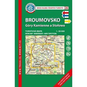 KČT 26 Broumovsko, Góry Kamienne a Stolowe1:50 000/turistická mapa