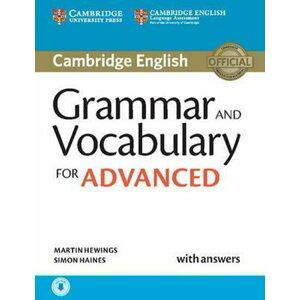 Grammar and Vocabulary for Advanced Book with Answers and Audio - Martin Hewings