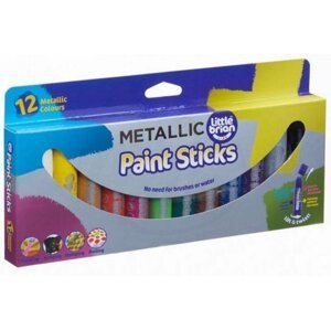 LITTLE BRIAN PAINT STICKS metalické barvy, 12-pack - EPEE