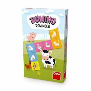 Domino Zvířátka společenská hra 28ks v krabičce 11,5x18x3,5cm - Dirkje