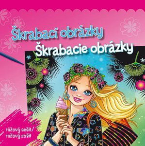 Škrabací obrázky - růžový sešit / Škrabacie obrázky - ružový zošit