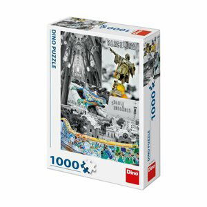 Puzzle 1000 dílků Barcelona - koláž - Dirkje