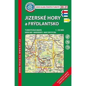 KČT 20-21 Jizerské hory, Frýdlantsko 1:50T Turistická mapa, 8.  vydání