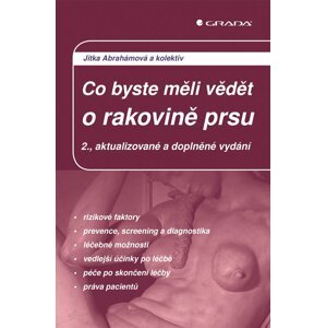 Co byste měli vědět o rakovině prsu - Jitka Abrahámová