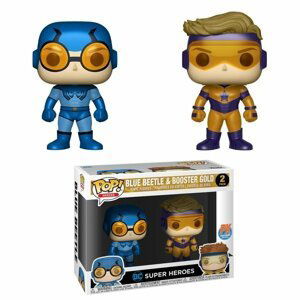 Funko POP DC 2 Pack: Blue Beetle & Booster Gold Metallic (Exc) (CC)