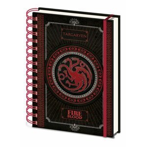 Zápisník Game of Thrones - Targaryen A5 - EPEE merch