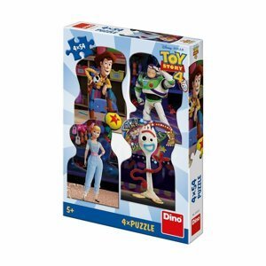 Puzzle 4x54 dílků Toy Story 4 Kamarádi - Dino