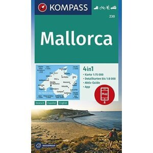 Mallorca 1:75 000 / turistická mapa KOMPASS 230