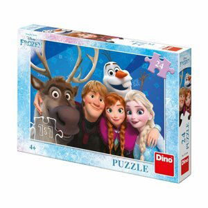 Puzzle Ledové království/Frozen Selfie 24 dílků 26x18cm v krabici 27,5x19x4cm - Dino