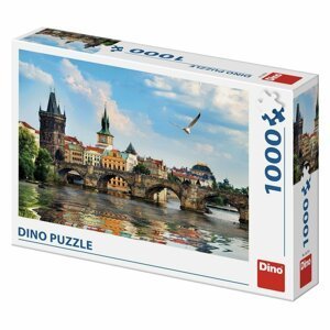 Puzzle Karlův most 66x47cm 1000 dílků v krabici 32x23x7cm - Dino