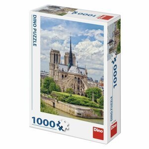 Puzzle Katedrála Notre-Dame, Paříž 47x66cm 1000 dílků v krabici 23x32x7cm - Dino