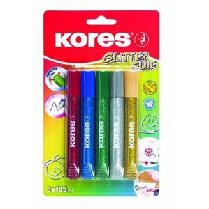 Kores Glitter glue 5 x 10,5 ml