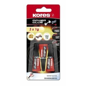 Kores Power Glue Gel 3 x 1 g
