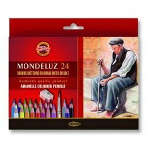 Koh-i-noor pastellky akvarelové umělecké MONDELUZ art souprava 24 ks