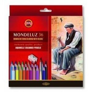 Koh-i-noor pastelky akvarelové umělecké MONDELUZ art souprava 36 ks