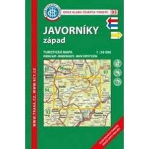 KČT 95 Javorníky západ 1:50 000/turistická mapa