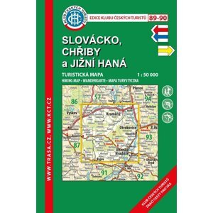 KČT 89-90 Slovácko, Chřiby, Jižní Haná 1:50 000 / Turistická mapa