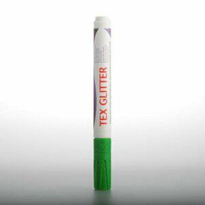 DARWI TEX GLITTER fixa na textil - Světle zelená 6 ml