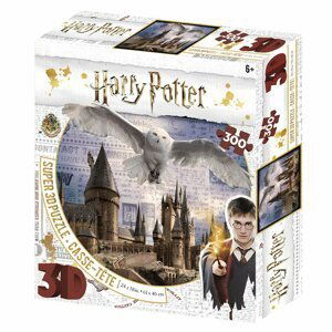 Puzzle 3D 300 dílků Harry Potter - Bradavice a Hedwig - Comansi