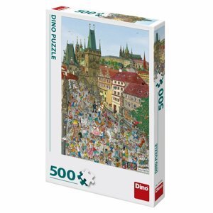 Puzzle 500 Mostecká věž kreslená - Dirkje