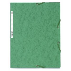 Spisové desky s gumičkou A4 prešpán 400 g/m2 - zelené