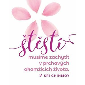 Magnet na lednici - Štěstí musíme zachytit v prchavých okamžicích života - Sri Chinmoy