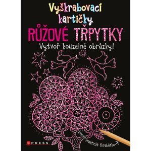 Vyškrabovací kartičky RŮŽOVÉ TŘPYTKY - Vytvoř kouzelné obrázky