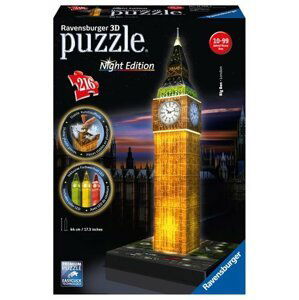 Puzzle noční edice 3D - Big Ben 216 dílků