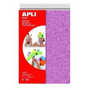 APLI pěnovka se třpytkami 210 x 297 mm - mix 4 barev  4 ks