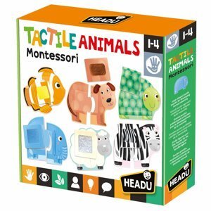 Headu: Montessori Dotykové puzzle - Zvířátka