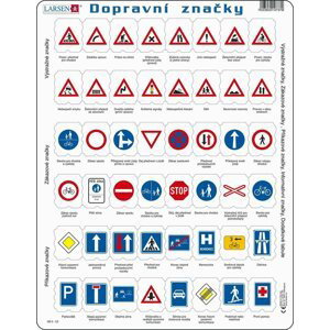 Puzzle Dopravní značky 48 dílků - Larsen