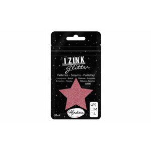 Třpytky IZINK Glitter velikost S - tmavě růžová, 60 ml