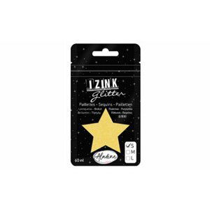 Třpytky IZINK Glitter velikost S - žlutá, 60 ml