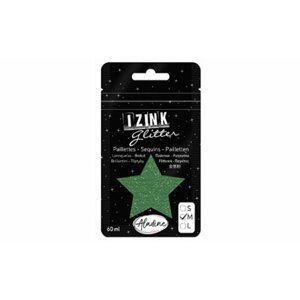 Třpytky IZINK Glitter velikost M - světle zelená, 60 ml