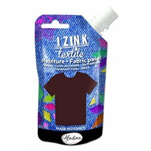 Textilní barva IZINK Textile - hnědá, 80 ml