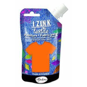 Textilní barva IZINK Textile - oranžová, 80 ml