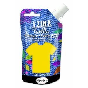 Textilní barva IZINK Textile - žlutá, 80 ml