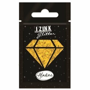 Designové třpytky IZINK Glitter - zlatá srdce