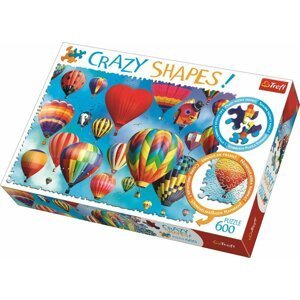 Trefl Puzzle Barevné balony / 600 dílků Crazy Shapes - Supco