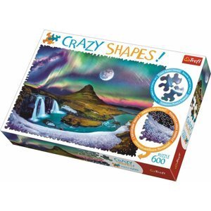 Trefl Puzzle Polární záře nad Islandem / 600 dílků Crazy Shapes - Supco