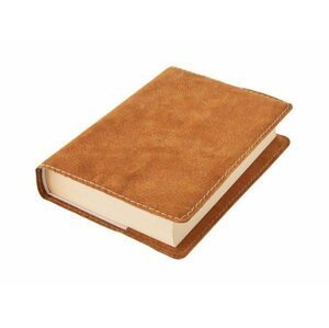 Kožený obal na knihu KLASIK M 22,7 x 36,3 cm - kůže medová semiš