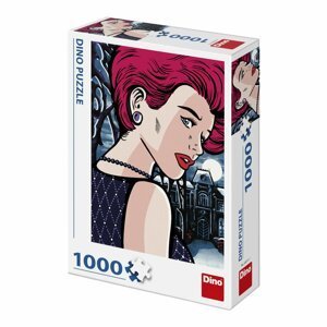 Puzzle 1000 dílků  Tajemná žena - pop art - Deglingos